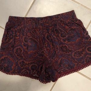 Patterned Shorts with Crotchet